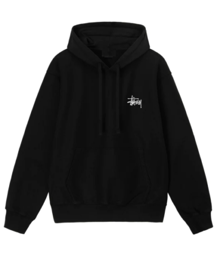 BASIC STÜSSY BLACK HOODIE