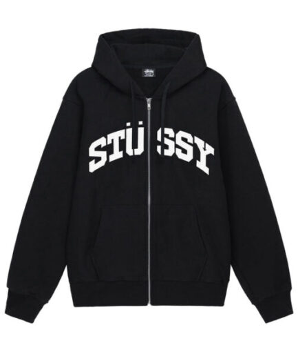 BLOCK SPORT ZIP HOODIE-BLACK