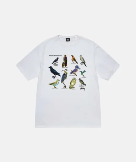 CALIFORNIA BIRDS TEE WHITE