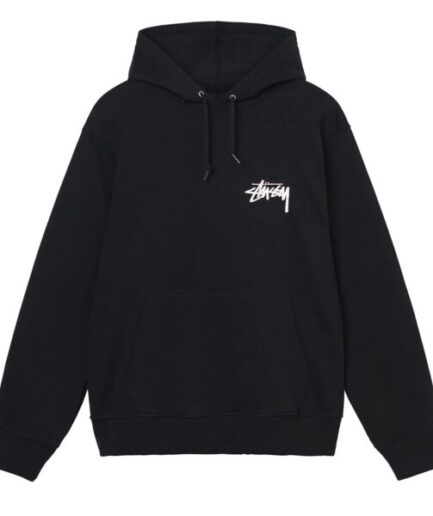 OVERDYED SMOOTH STOCK LOGO HOODIE